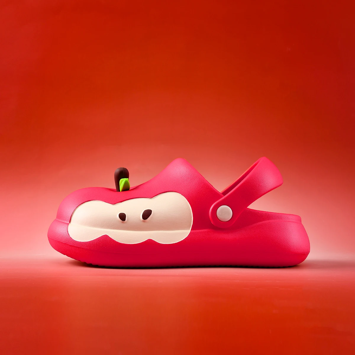 Kids Slipper Cute Cartoon Fruit EVA Clogs, Non-Slip Breathable Garden Shoes, Adjustable Strap Summer Beach Slides for Boys Girls