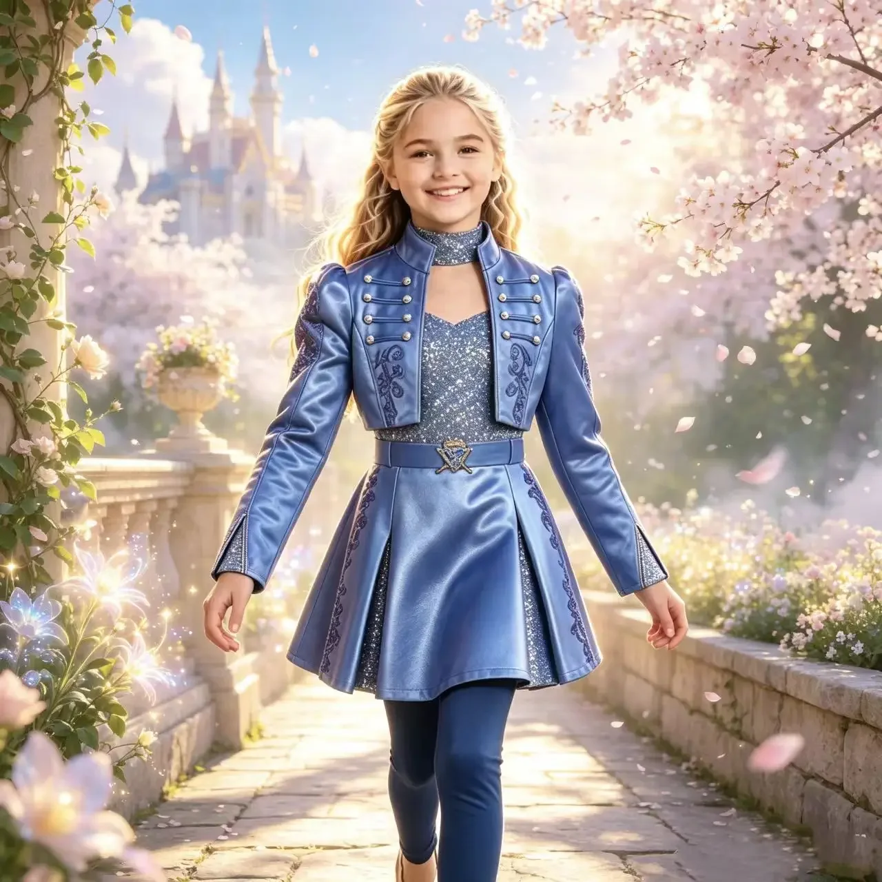 2026-descendants-blue-jacket-wicked-fairy-tale-halloween-fancy-dress-outfit-kids-carnival-birthday-party-clothes-girls-theme-ev