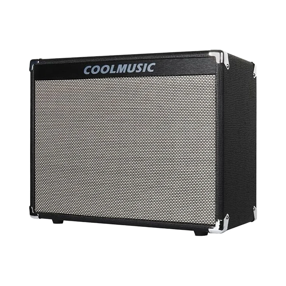 50W Electric Guitar Amp Built-In Speaker Headphone Jack Aux Input Practice Home Amplifier Featuring Low HIGH Volume