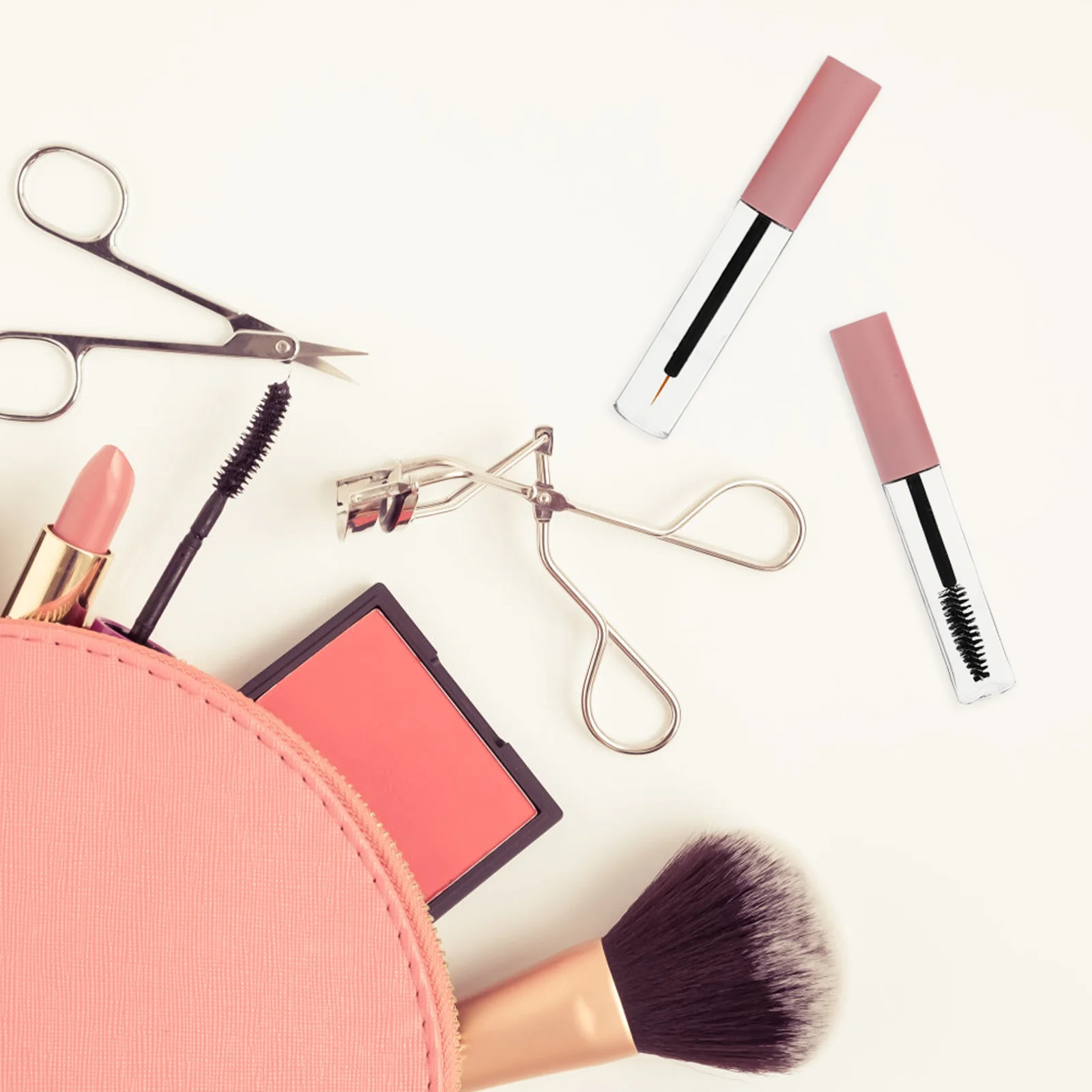 4 pezzi riutilizzabili tubo di mascara vuoto bacchetta per ciglia trasparente piccola punta dell'ombra bottiglia di rivestimento strumento di trucco durevole tubo di mascara