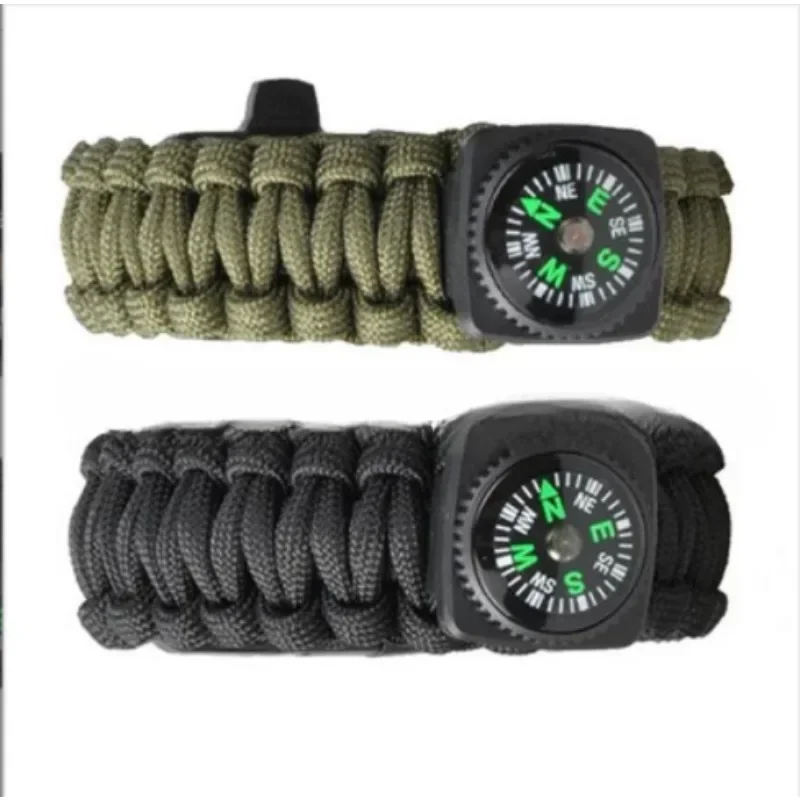 7-core Paracord Survival Bracelet Compass, Whistle, Emergency Gear, Camping Accessories, Hiking Essentials, Hiking Adventures