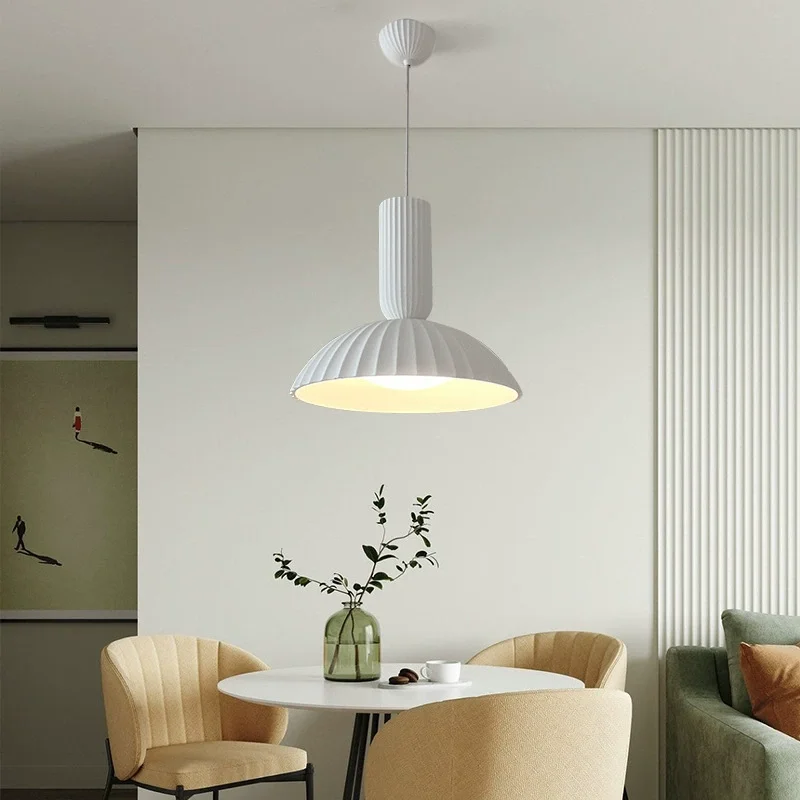 

Cream style restaurant chandelier 2025 new luxury modern minimalist lamps bedroom bedside lamp French chandelier lamp