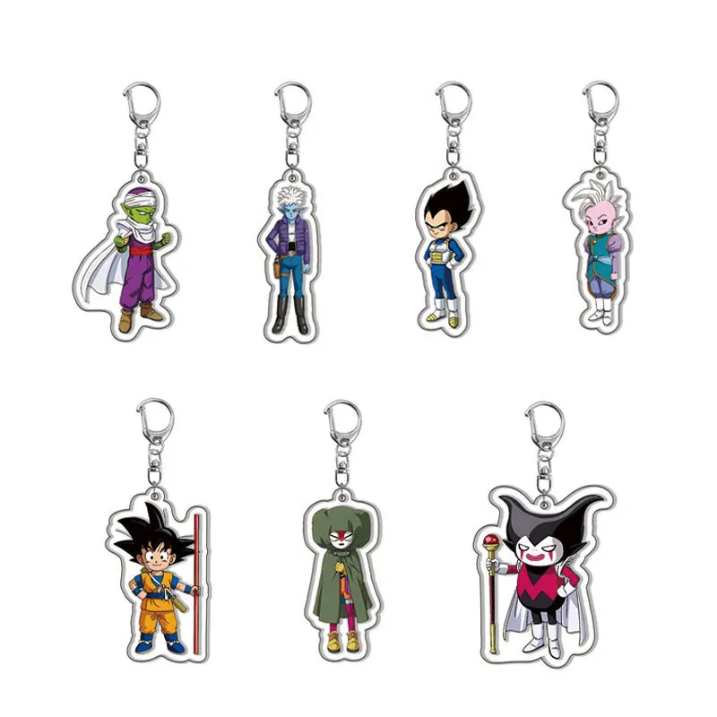 Dragon Ball Daima Double Sided Sandwich Acrylic Keychain Anime Game Peripheral Charm Pendant For Bags Keys Fans Collectibles