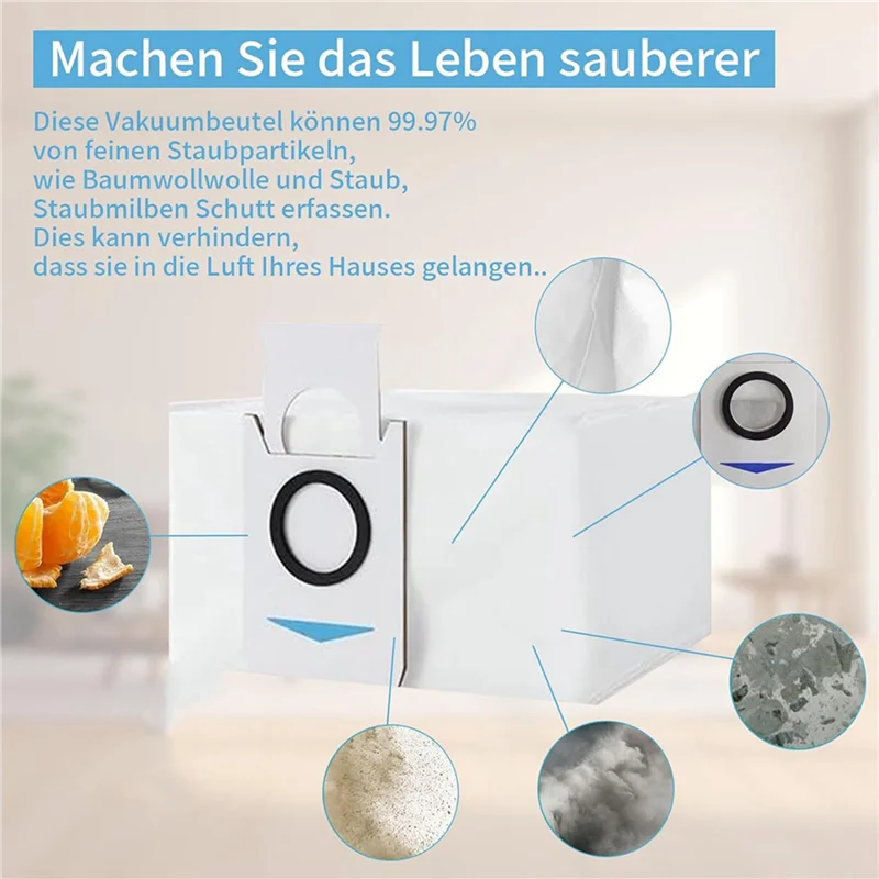 A83X-2Set Мешок для пыли для швабры Ecovacs Deebot X2/X2 Omni/X2 Pro/DEX86, запасные части, аксессуары