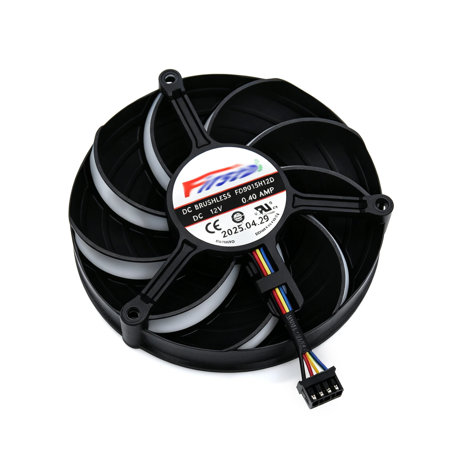 Video GPU Cooler,Graphics Cards Fan,For PNY RTX 5070 5070Ti RTX5070 5070 Ti ARGB EPIC-X Overclocked Triple Fan 16GB,FD9015H12D