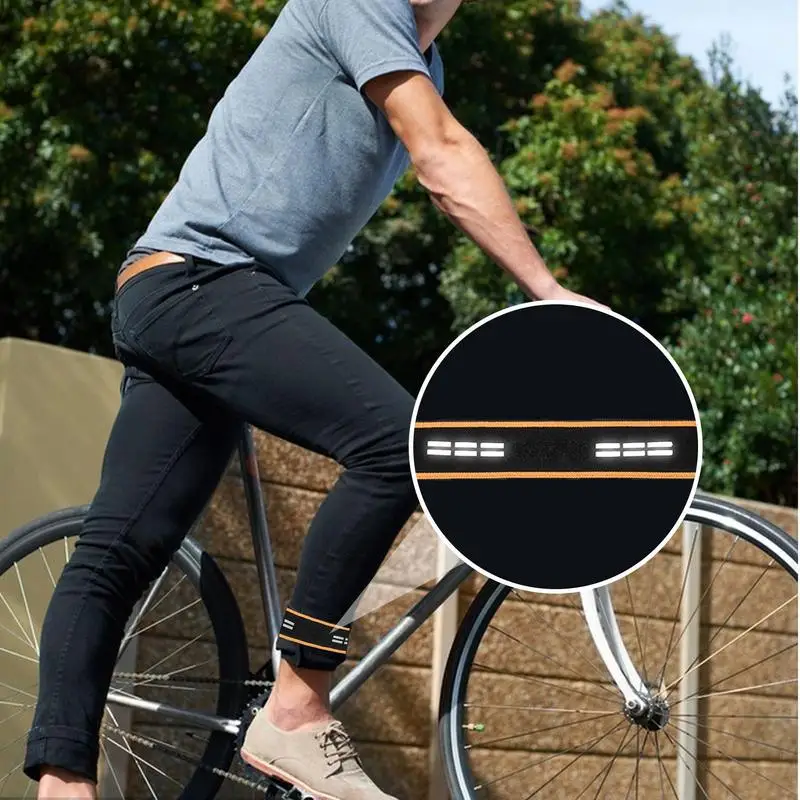 Correas de pierna para pantalones de ciclismo, correas de pierna ajustables de alta elasticidad, bandas de bota multifuncionales ligeras con gancho y 2 piezas