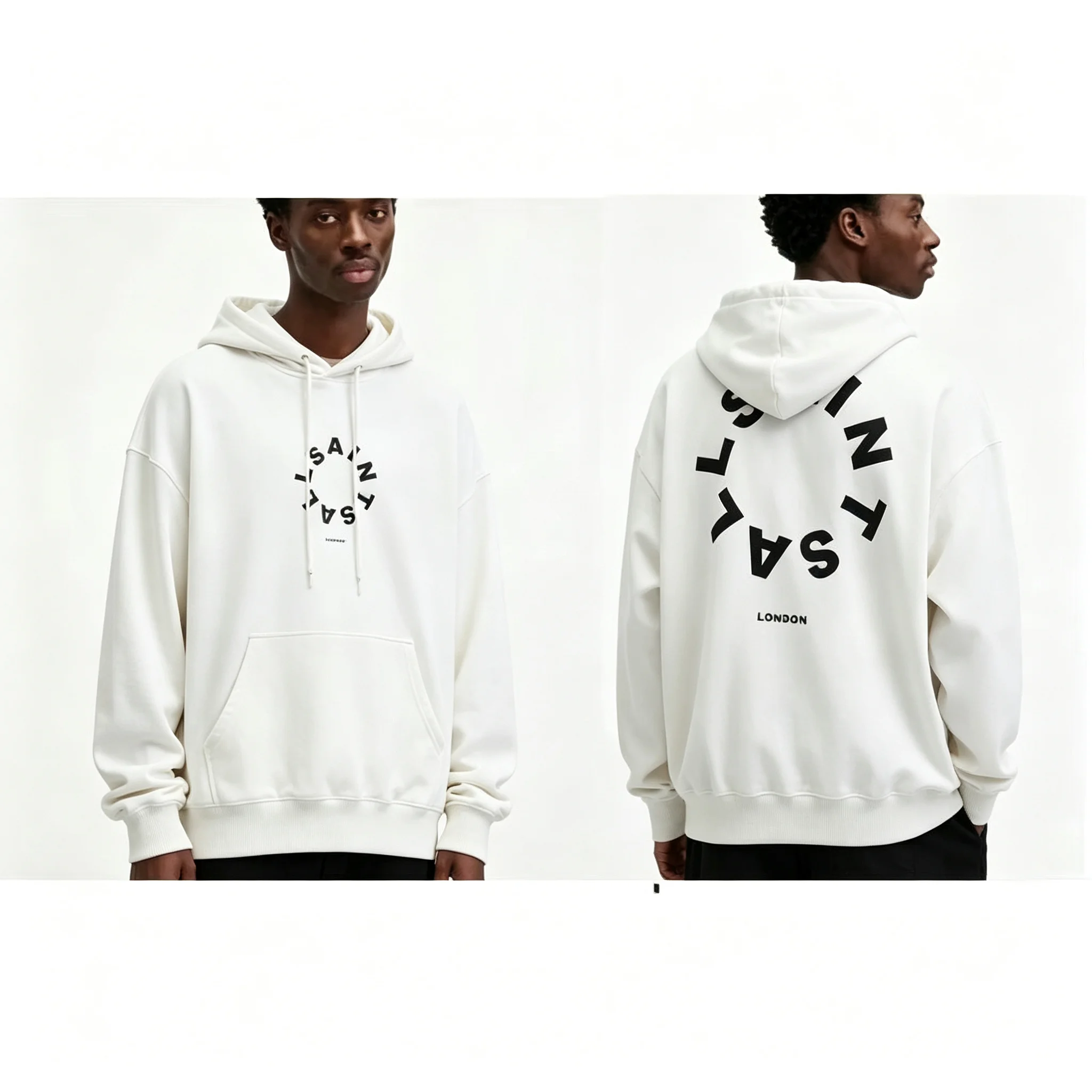 Herren- und Damen-Sweatshirts - Lässige, trendige, locker sitzende T-Shirts für Paare - Kapuzen-Sweatshirts – Detail 8