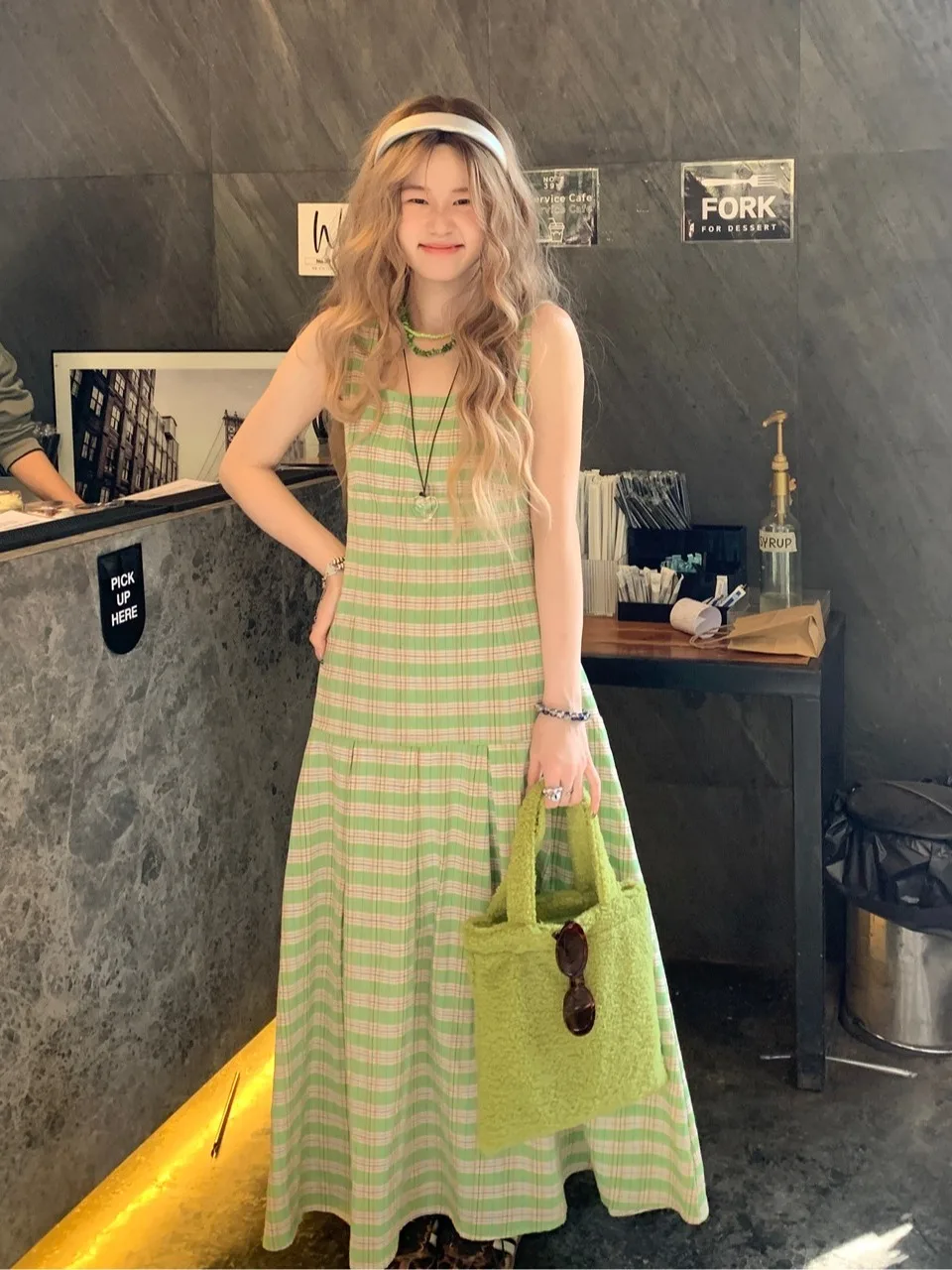 

Eeni клетчатый дорожный доктор модный молодежный плюс размер Fro для полных женщин длинное платье с квадратным воротником повседневное милое свободное покрое