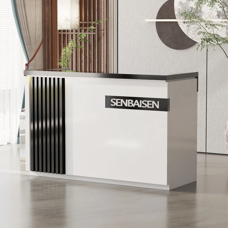 

Cash Register Women Reception Desks Clothing Store Small Reception Desks Company Beauty Office Furniture Военное ДелоZY40JDT