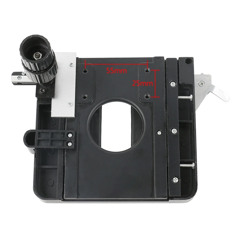 XY Axis Metal Mechanical Stage Mobile Platform With Scale For Biological Microscope Slide Specimen Moving Clamp