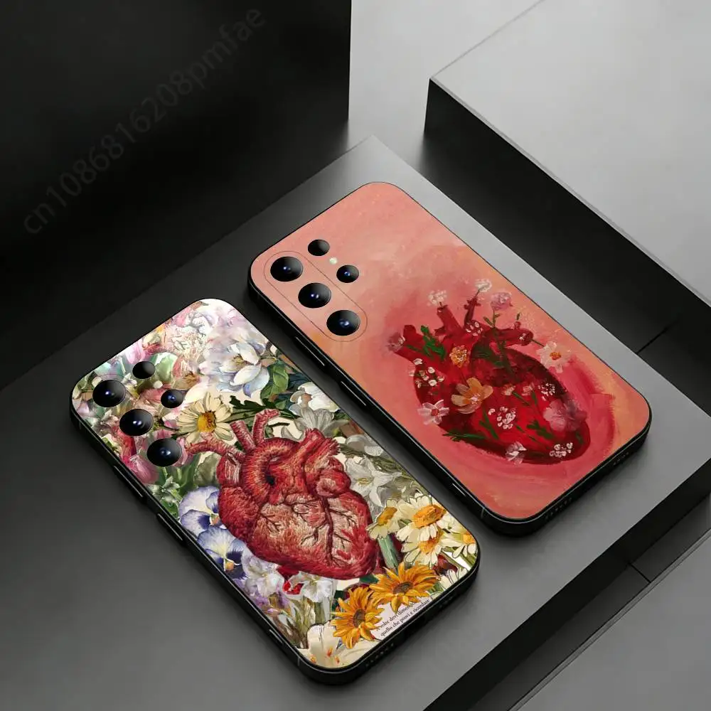 Heart in Full Bloom Phone Case For Samsung Galaxy S26,25,24,23,22,21,20Plus Ultra