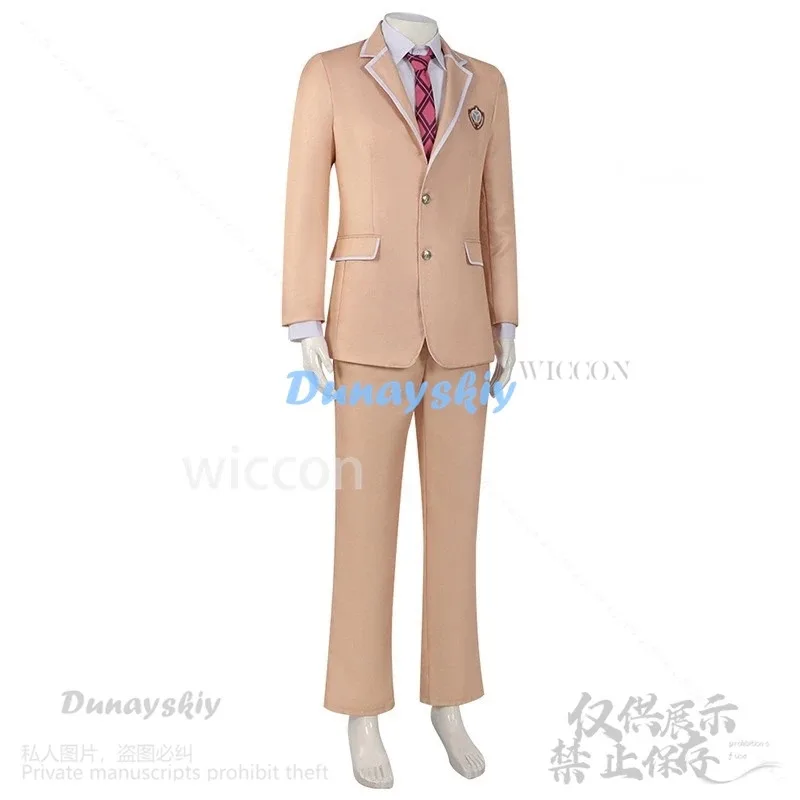 2025 22 أنيمي لقد تزوجت مع الفتاة التي أكره معظم في الفصل هوجو سايتو تأثيري حلي DK زي مدرسي الباروكات للرجل كوس مخصص