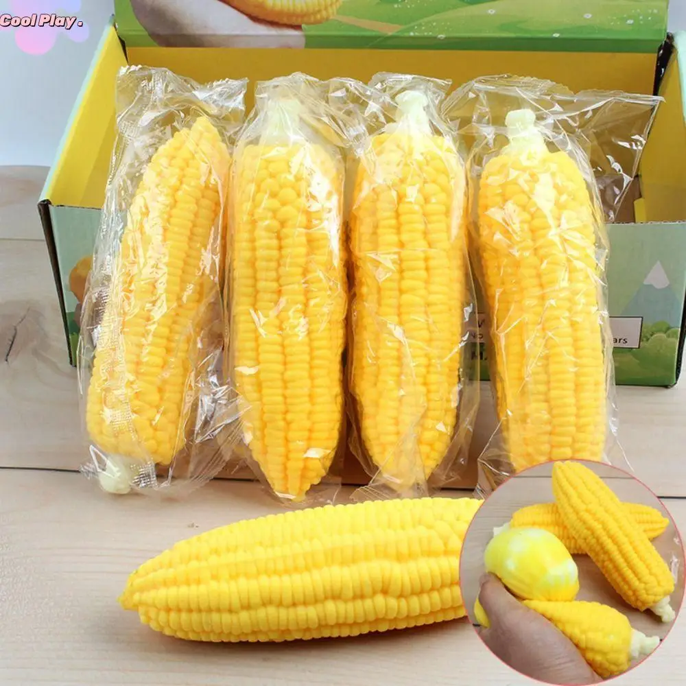 

Simulation Corn Fidget Simulation Corn Rubber Slow Rising Vent Corn Toy Mini Soft Simulation Corn Pinch Toys Kids Gift