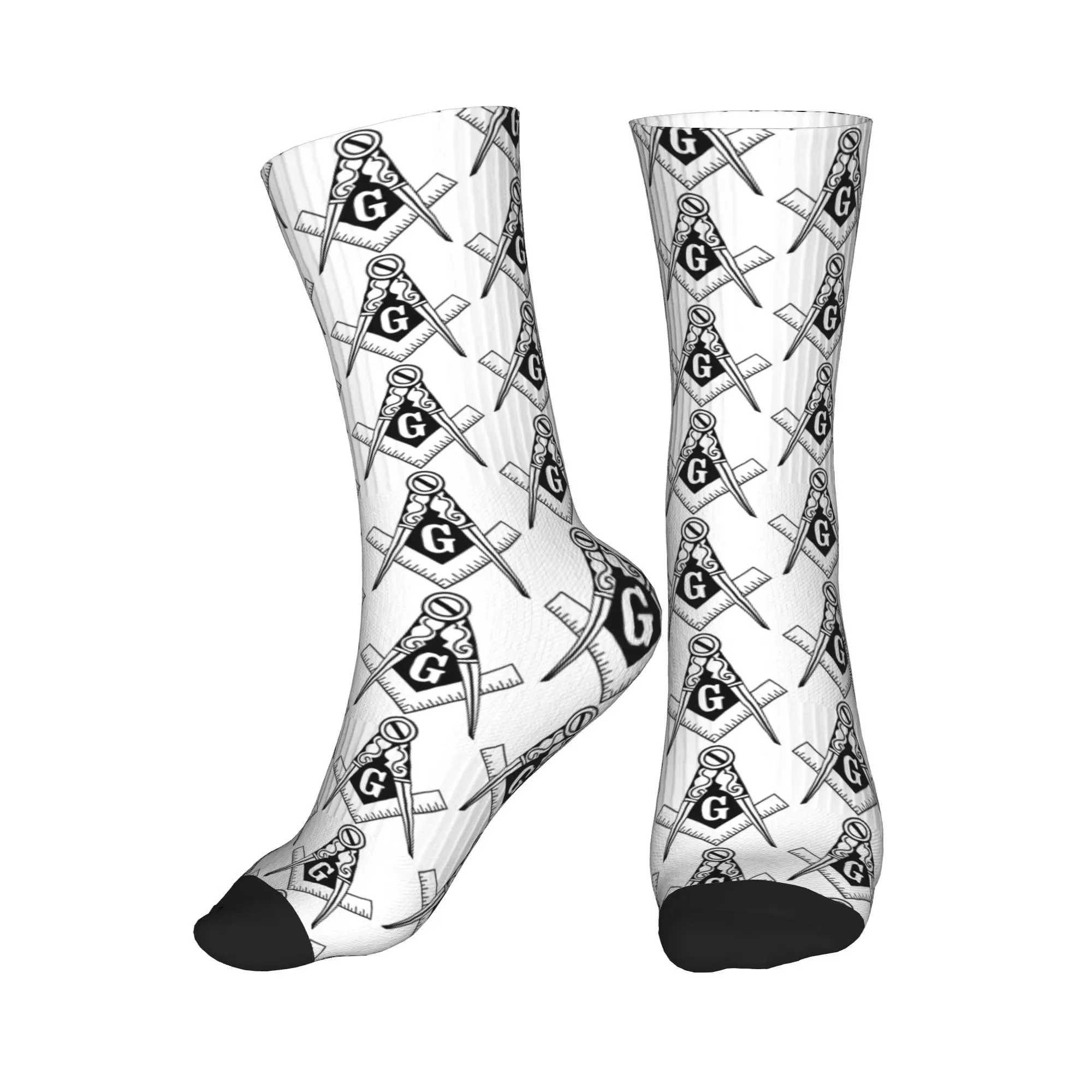 

Masonic Freemason Stockings Kawaii Socks Adults Men High Quality Socks Winter Skateboard Design Non Slip Socks Birthday Gift