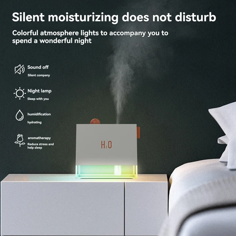 New Desktop Aromatherapy Spray Humidifier USB Spray Hydrating Nano -Grade Mute Night Light With Humidifier