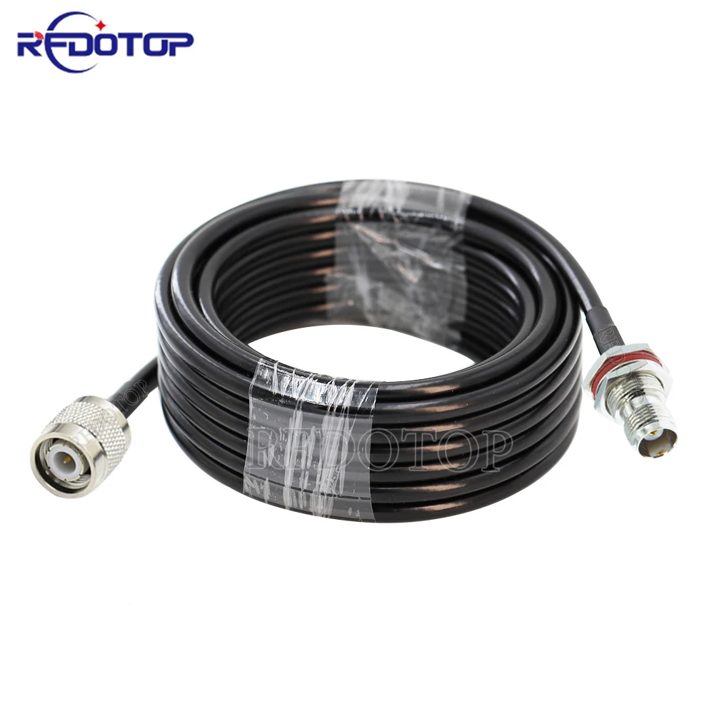 

New RG58 TNC Male Plug to TNC Female Jack Connector Low Loss RF Extension Coaxial Jumper Pigtail Cord Cable 50 Ohm Nickel Plated