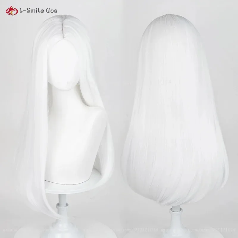 Doce 202560cm longo sintético branco vermelho preto amarelo tira cosplay perucas parte média em linha reta anime peruca resistente ao calor cabelo