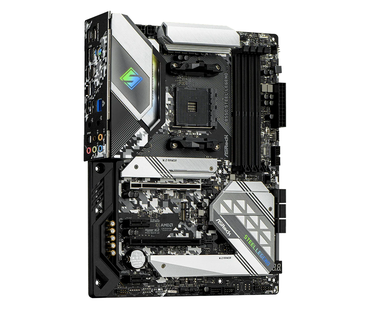 اللوحة الأم ASrock B550 B550 الصلب أسطورة اللوحة الأم AM4 دعم 5900 4500 5700X 3600 5600 5500 وحدة المعالجة المركزية ATX DDR4 128GB M.2 ATX
