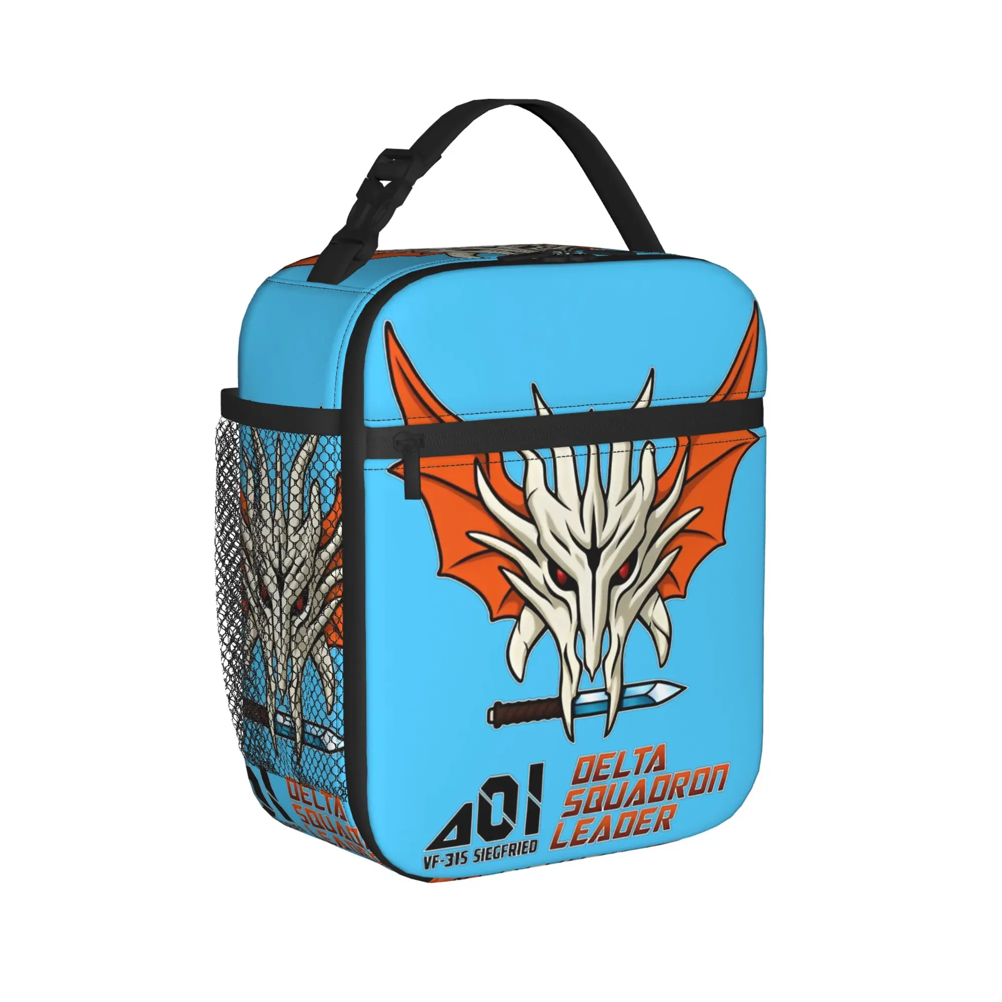 Macross Delta Leader Insulated Lunch Bag Leakproof  Reusable Cooler Bag Tote Lunch Box Work  Outdoor Food Handbags