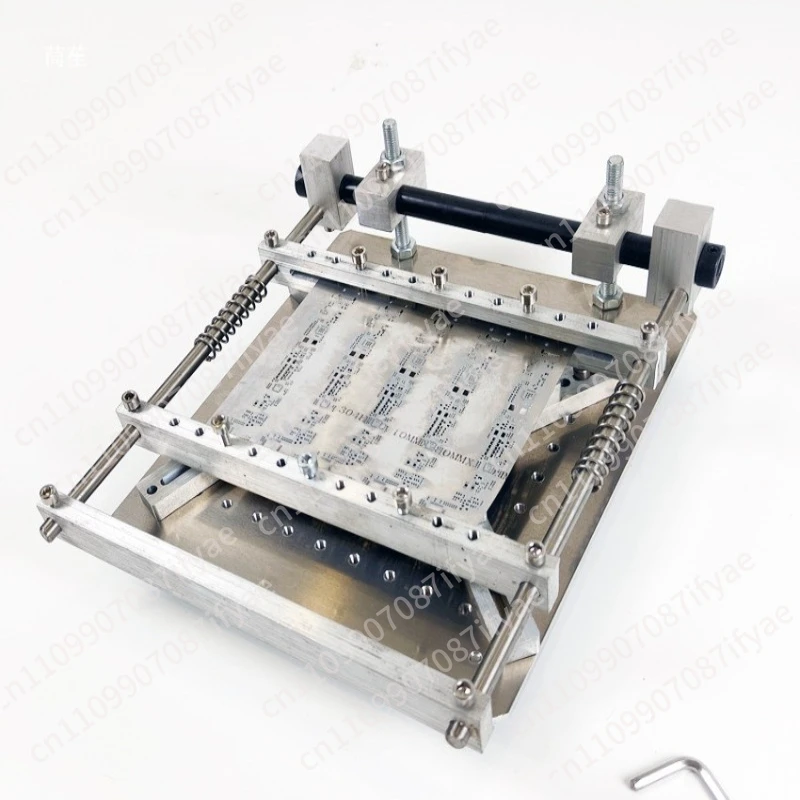 PCB stencil solder paste printing table Steel sheet manual minicam manual screen printing table equipment