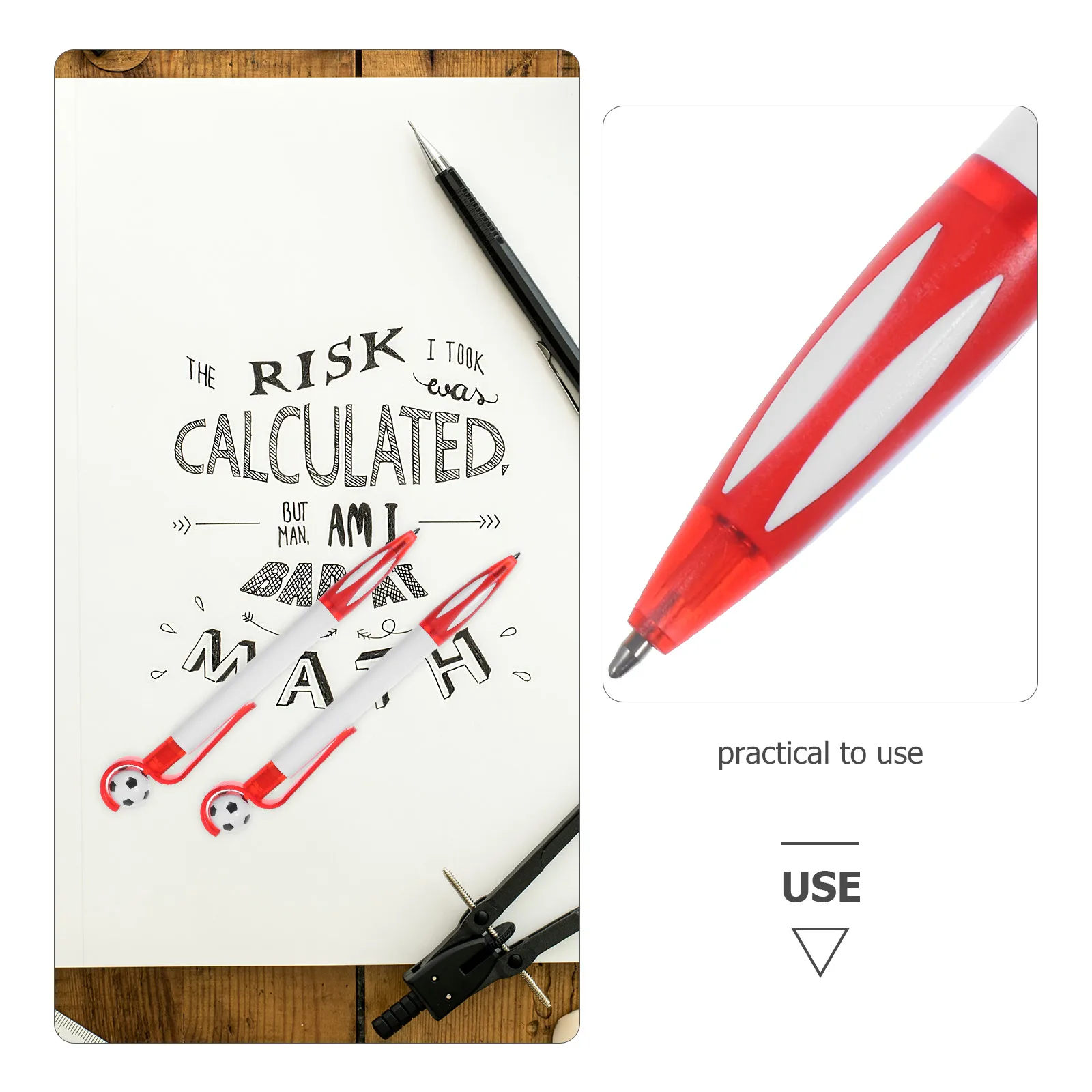 

10pcs Rotating Soccer Ball Pens Smooth Writing Students Stationery Office Supplies Creative Gifts Bulk Mix Colors Study