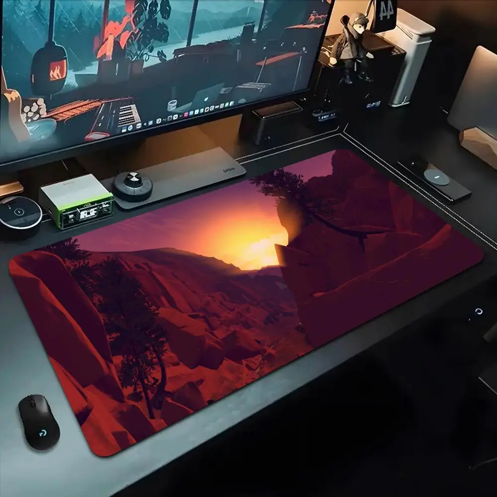 

Коврик для мыши Firewatch 500X1000 мм, большой игровой коврик для мыши Gamer XL, резиновый коврик для клавиатуры отаку, коврик для ноутбука, стола