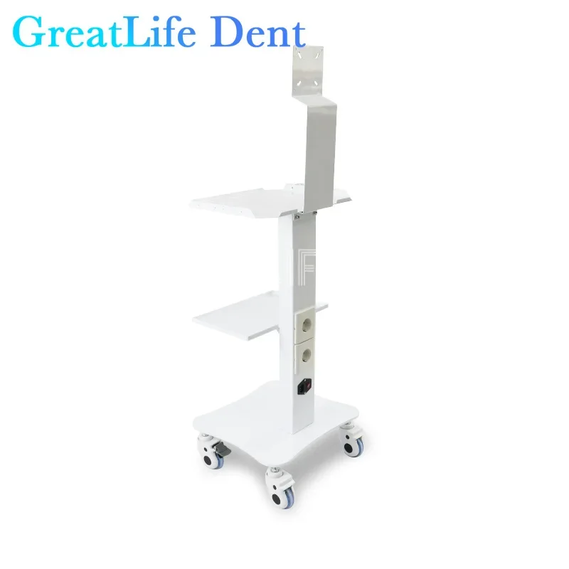 GreatLife Dent Clinic Cabinet Mobile Built-In Socket Medical Cart Dental Storage Trolley For Dental Clinic Intraoral Camera