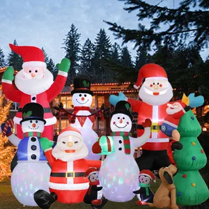 نفخ الزنجبيل رجل دمى نموذج مع الشركة بقيادة ، الزخارف في الهواء الطلق ، شجرة عيد الميلاد ، ثلج ، كلوز ، دب كبير ، حديقة حزب الديكور أفضل 10 دمى جنسية قابلة للنفخ مبيعا - No2