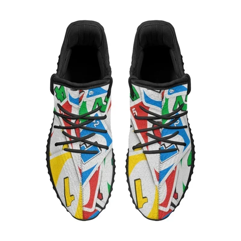 Custom Made Subliminal Print Casual Sports Breathable Men Women Knitted Shoes Sneakers WK6