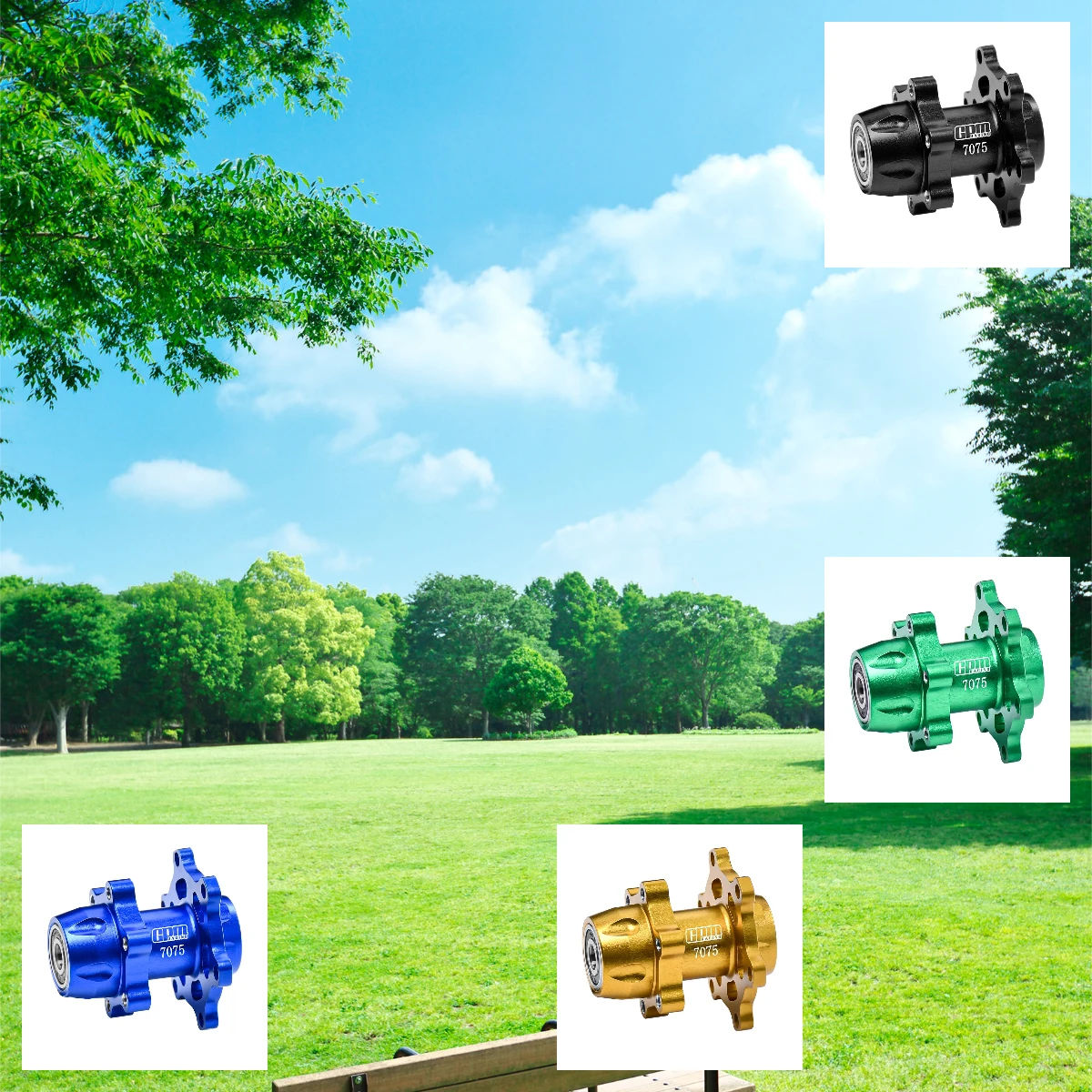 

GPM Alloy 7075 Front Wheel Hub Hex Larger Inner Bearings LOSI 1/4 Promoto MX LOS06000 SM.LOS-2272.LOS-2310