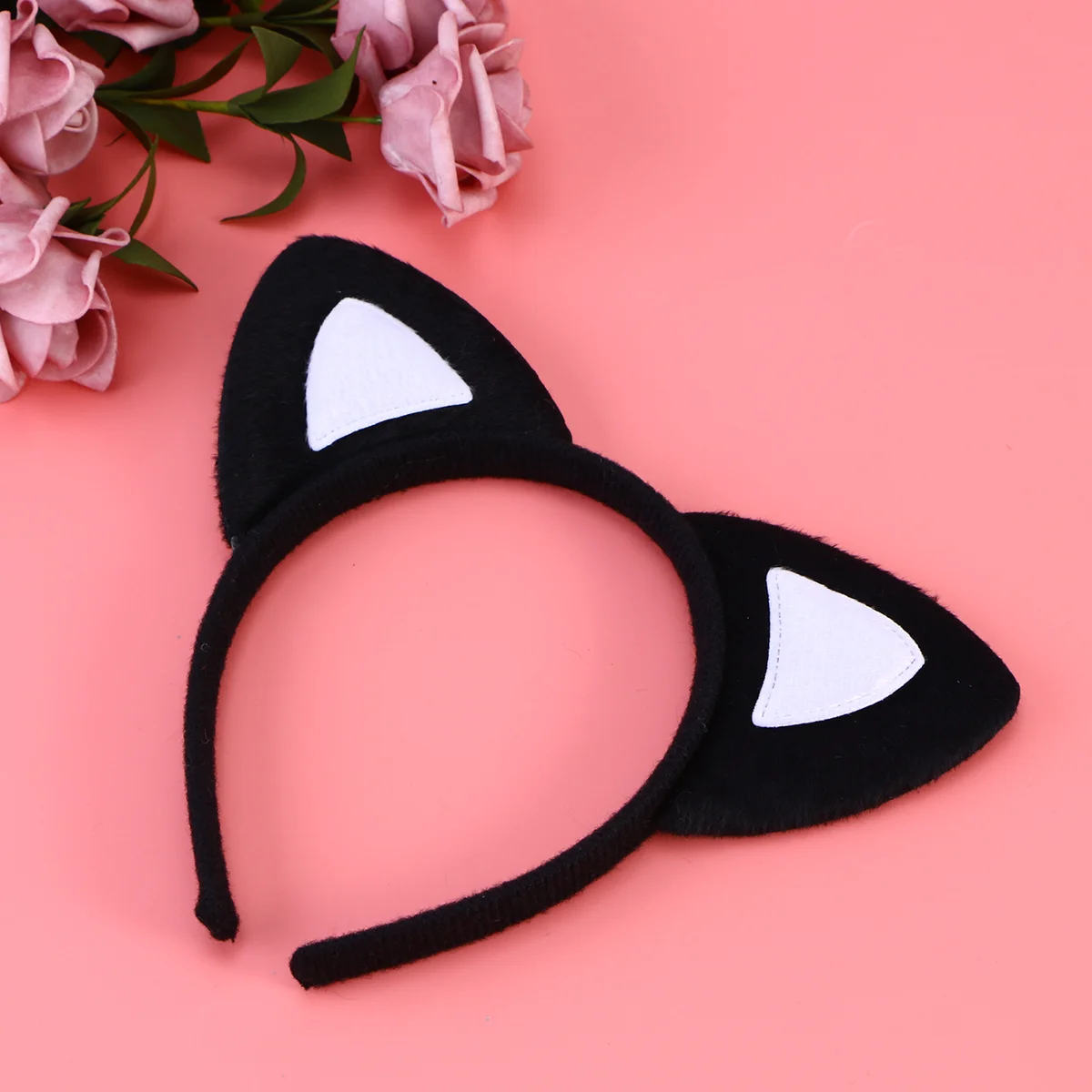 3 Pcs Cat Bow Ties Choker Kitten Ears Headband Role Play Costume Cosplay Tail Hair for Kids