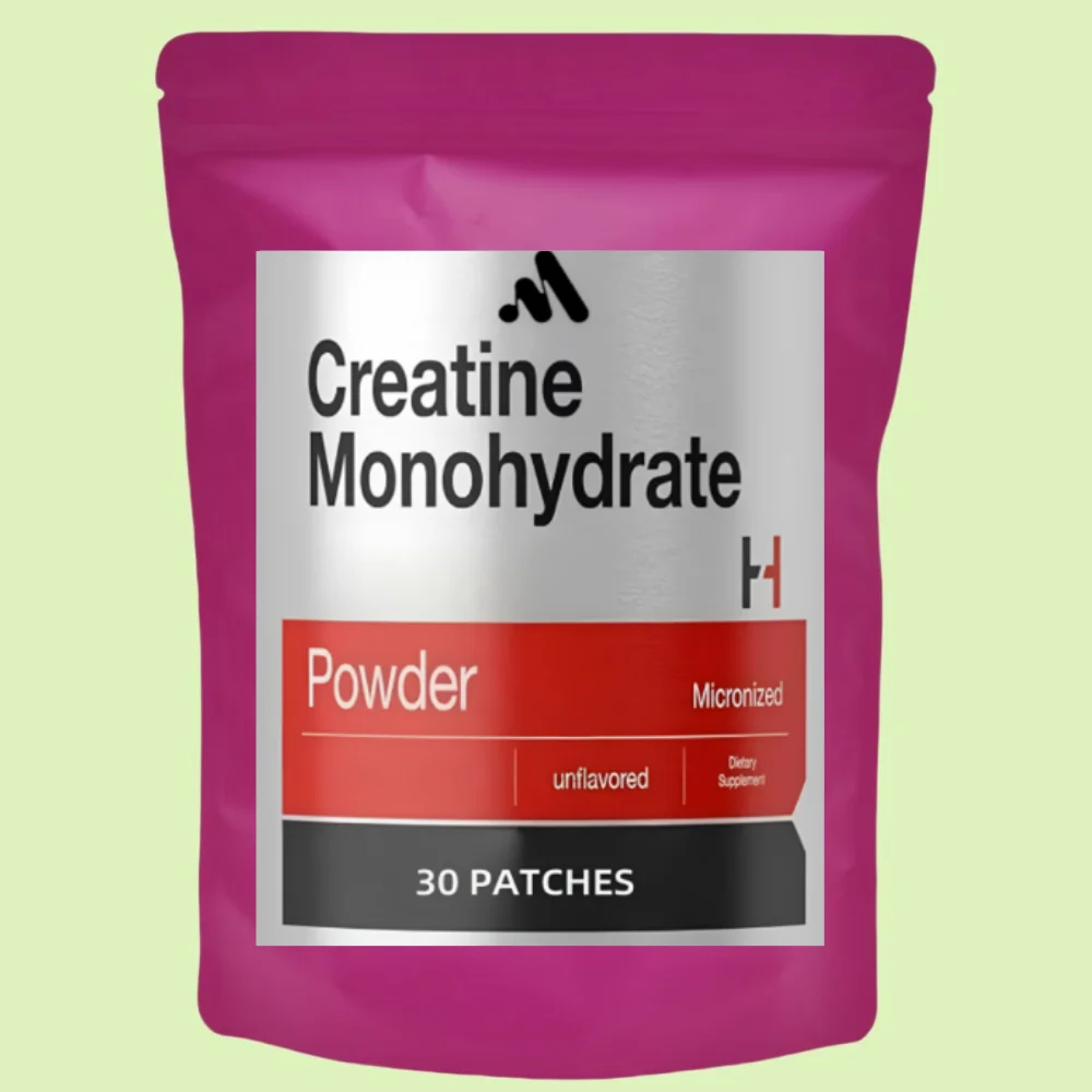 Patches transdermicos monohidratos de creatina - apoia os músculos, a energia celular e a funçã