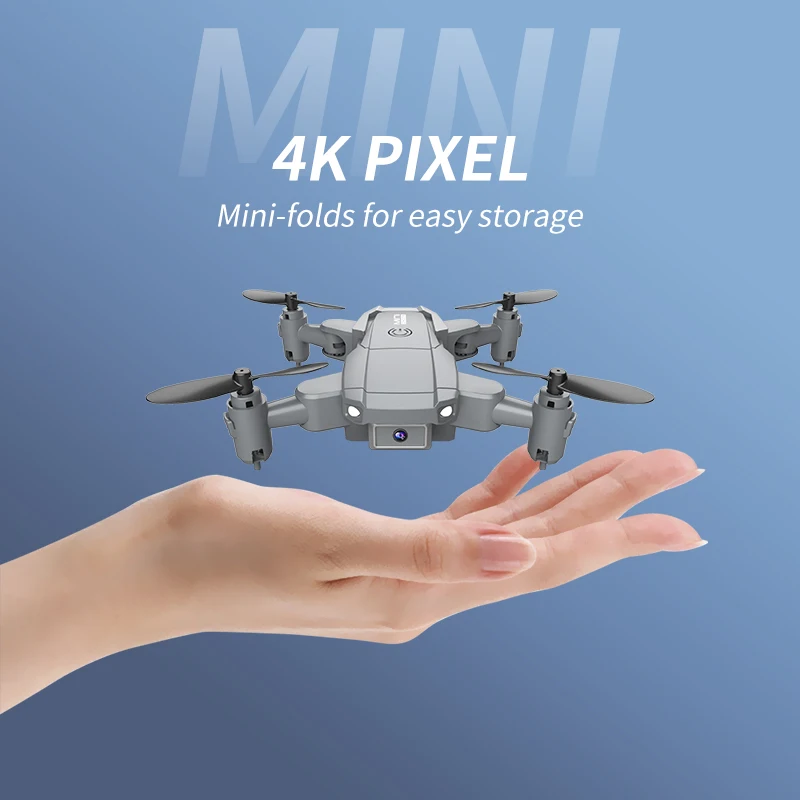 Mini RC Drone Aerial Photography 4K HD Camera Fixed Height Remote Control Airplane WiFi FPV Foldable Quadcopter Dron Gift Toy