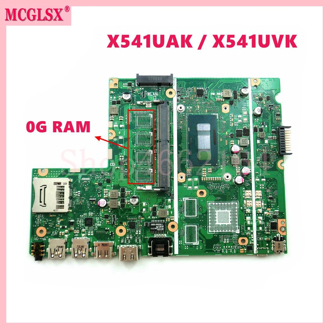 Imagem -03 - Placa-mãe X541uvk i3 i5 i7 Cpu 0g 4g 8g-ram Uma pm para Asus X541uj X541uak X541u F541u A541u X541uv X541uvk