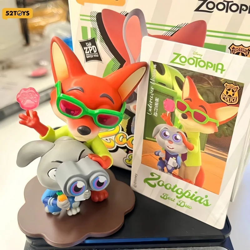 

52toys Blind Box Zootopia Best Partners Series Nick Judy Trendy Collectible Figure Decoration Gift For Collectors Enthusiast