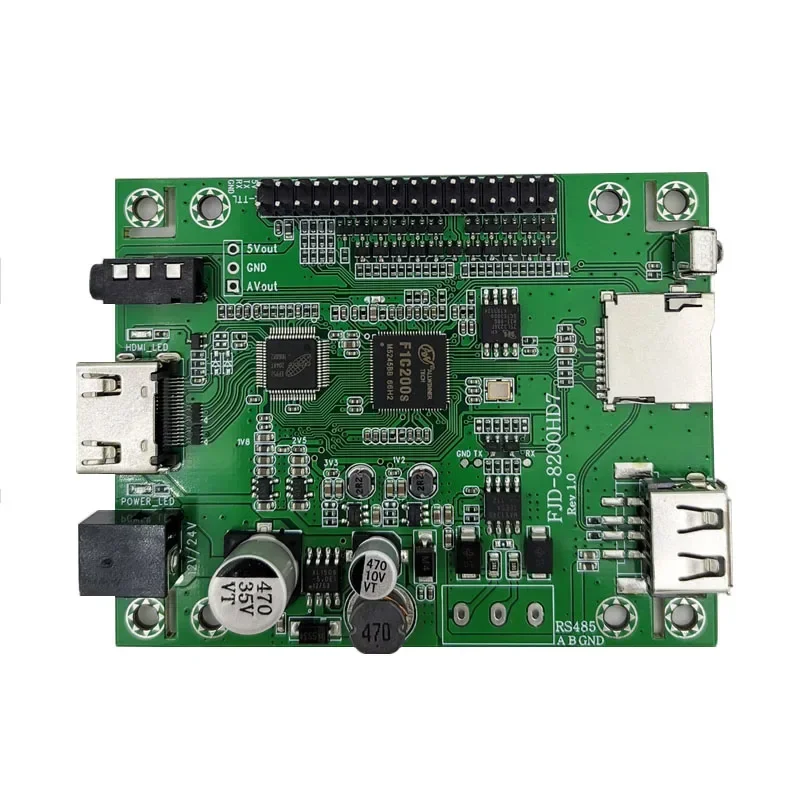 

Single-chip serial control video playback board, lossless 1080P HD decoding HDMI showroom advertising MP5 FJD-8200HD7