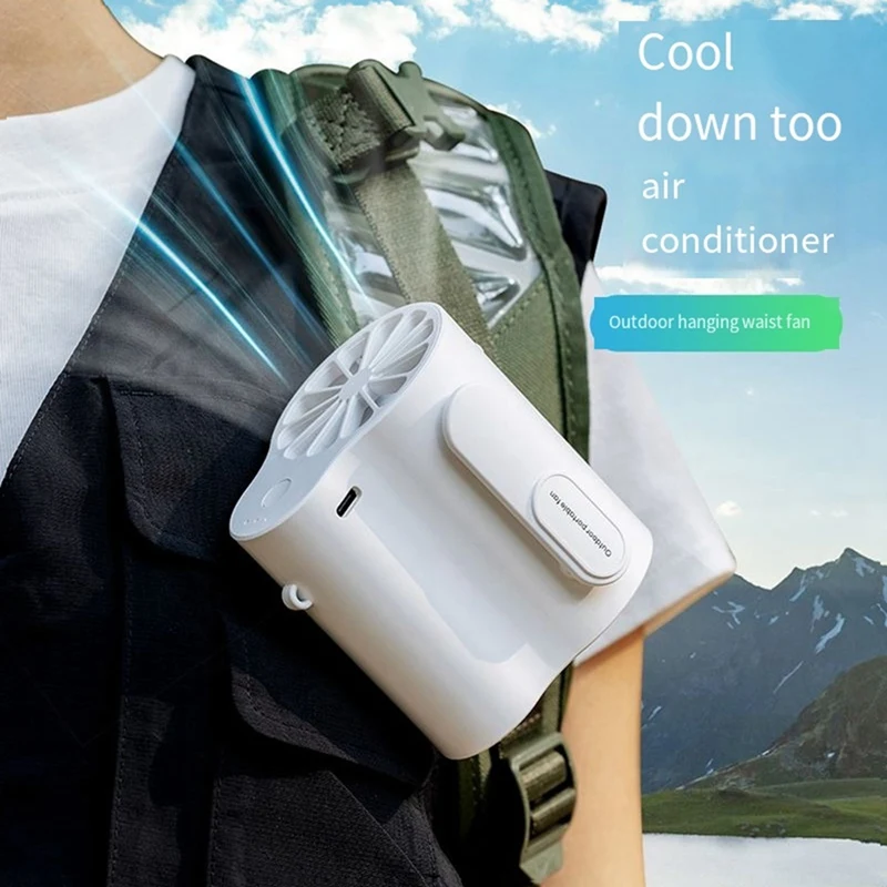 Portable Cooling Clip Fan, Waist Fan, Powerful Small Personal Portable Shirt Fan, Outdoor Undershirt Fan