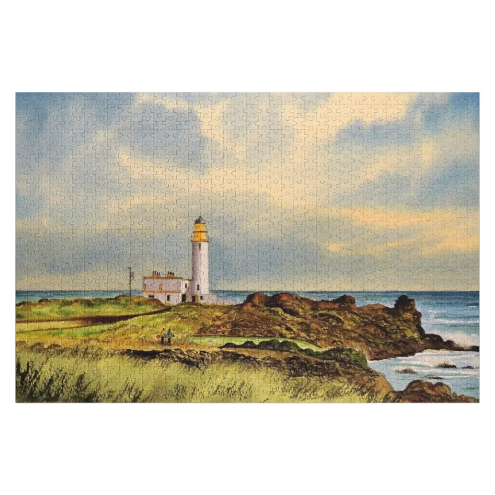 

Курс для гольфа Turnberry, 9-я футболка, головоломка с индивидуальным именем, деревянная головоломка для взрослых