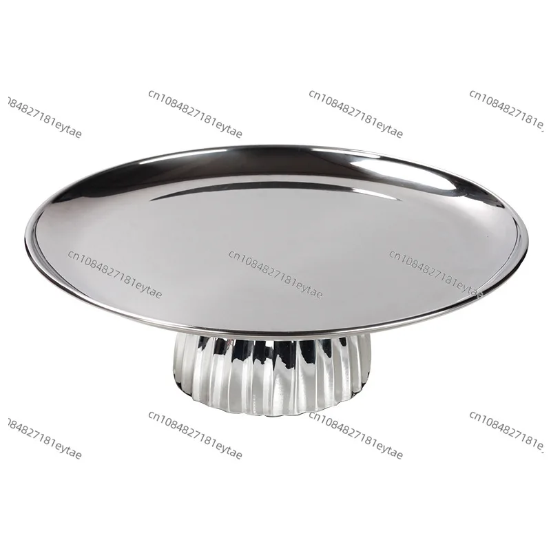 

Simple modern geometric tall round fruit plate home desktop storage tray