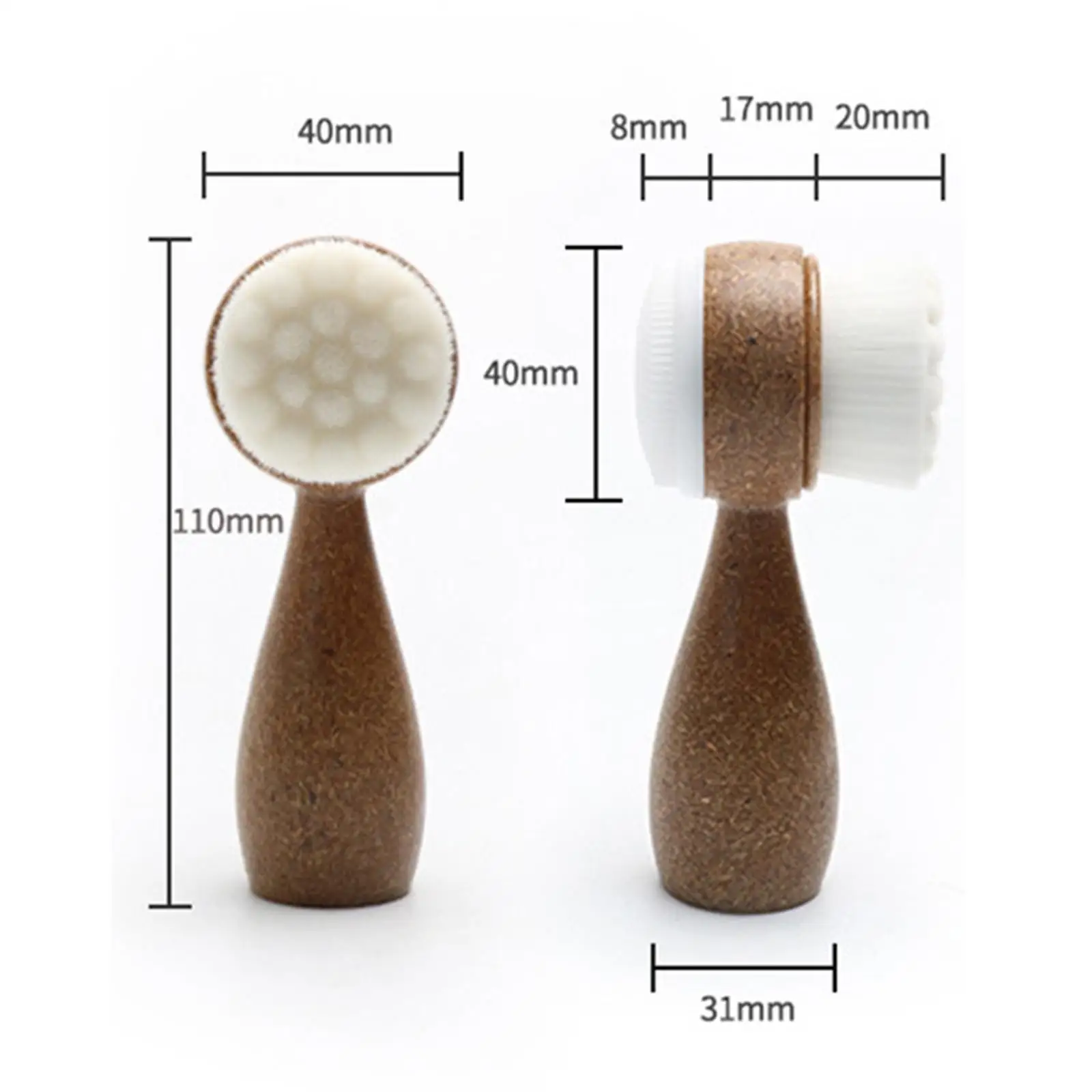 Manual Facial Cleansing Brush Skin Cleansing Brush Portable Facial Washing Brush Deep Cleaning Exfoliating Brush Scrubber