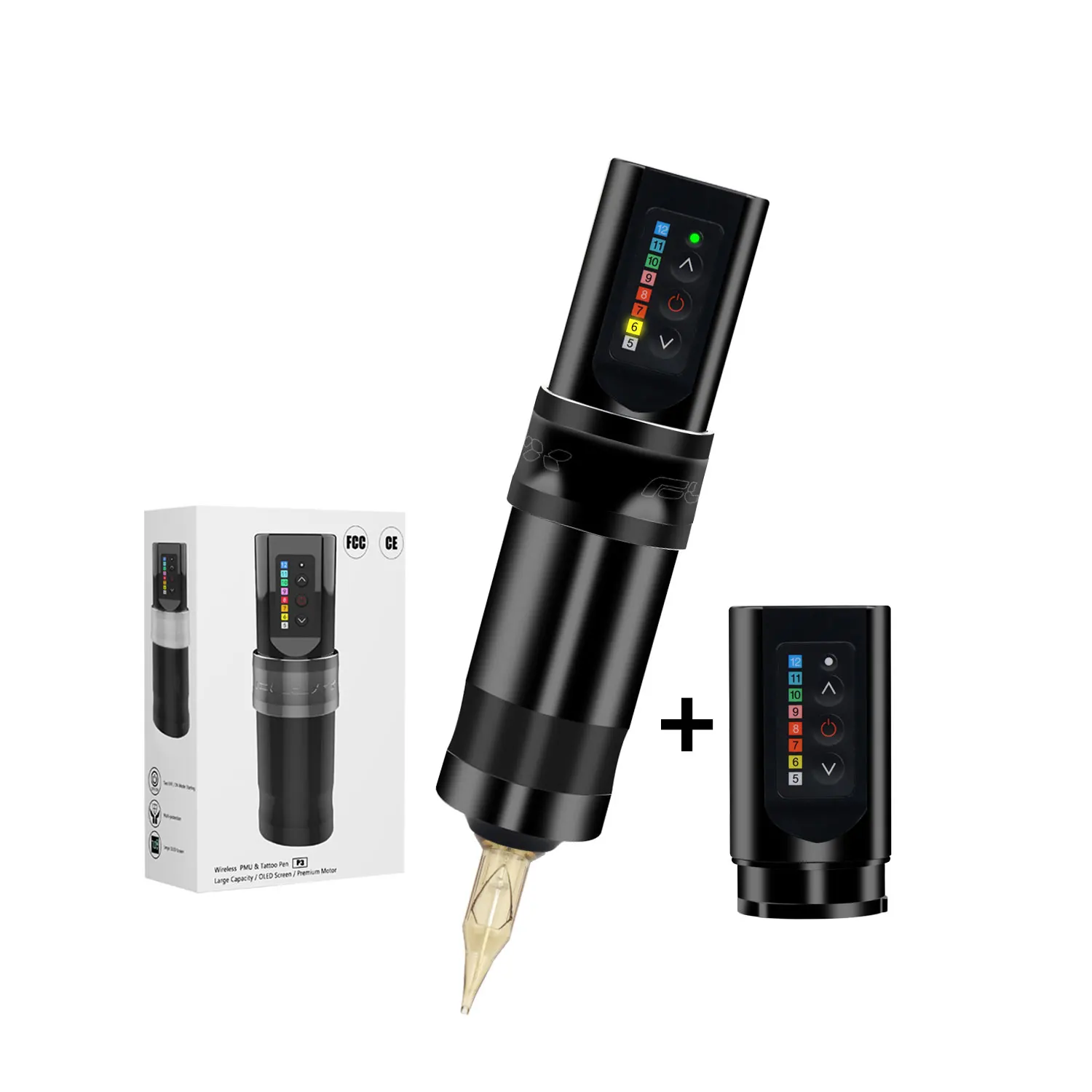 Popular Coreless Motor Wireless Tattoo Pen Removable Battery Rotary Permanent Machine