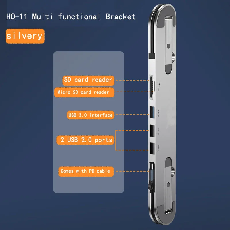 

Suitable For A-pple, Hua-wei, And Other Foldable Portable Multifunctional Docking Stations, Laptop Stands, Tablet Stands, Etc