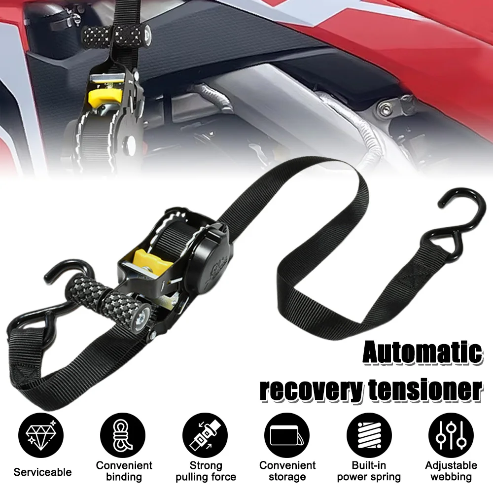 Retractable Auto Ratchet Strap Automatic Shrink Bundle Tape Retractable Belts For Motorcycles Convenience Luggage Straps