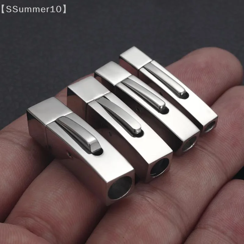 Stainless Steel Bayonet Clasp 4-6mm DIY Jewelry - close-up view