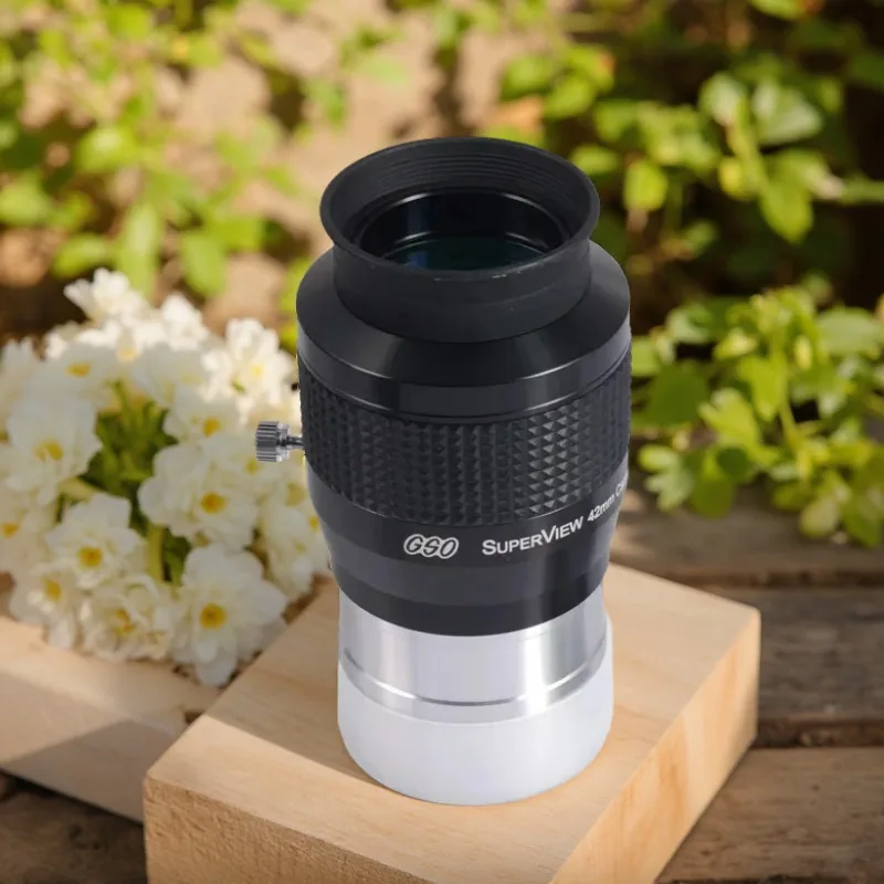 Окуляр для астрономического телескопа GSO Superview 30 мм/42 мм с широким полем зрения 2 дюйма и углом обзора 68 градусов, включая адаптер M57-42T