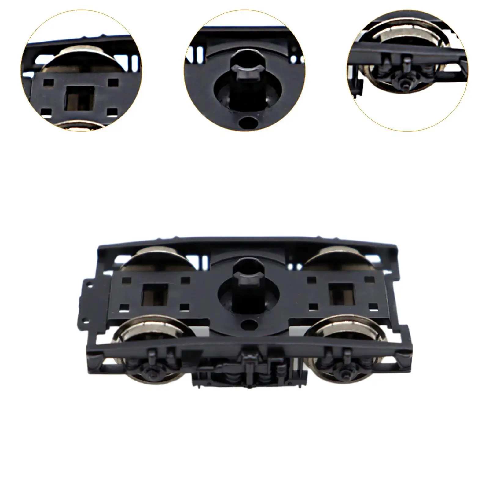 1 87 HO Scale Train Bogie Roller Bearing Truck Alloy Wheel for Sand Table Track Railroad Layout
