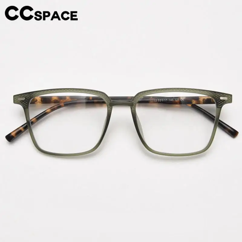 56902 Women Fashion Scrub Optical Eyeglass Frame Men Trend Rivet Transparent Spectacle Frame Myopia Prescription Spectacles