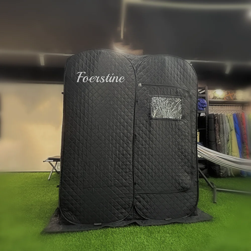Pop Up Custom Outdoor Black Sauna Tent Portable Double Hiking Insulated Camping Ice Winter Fishing Tent