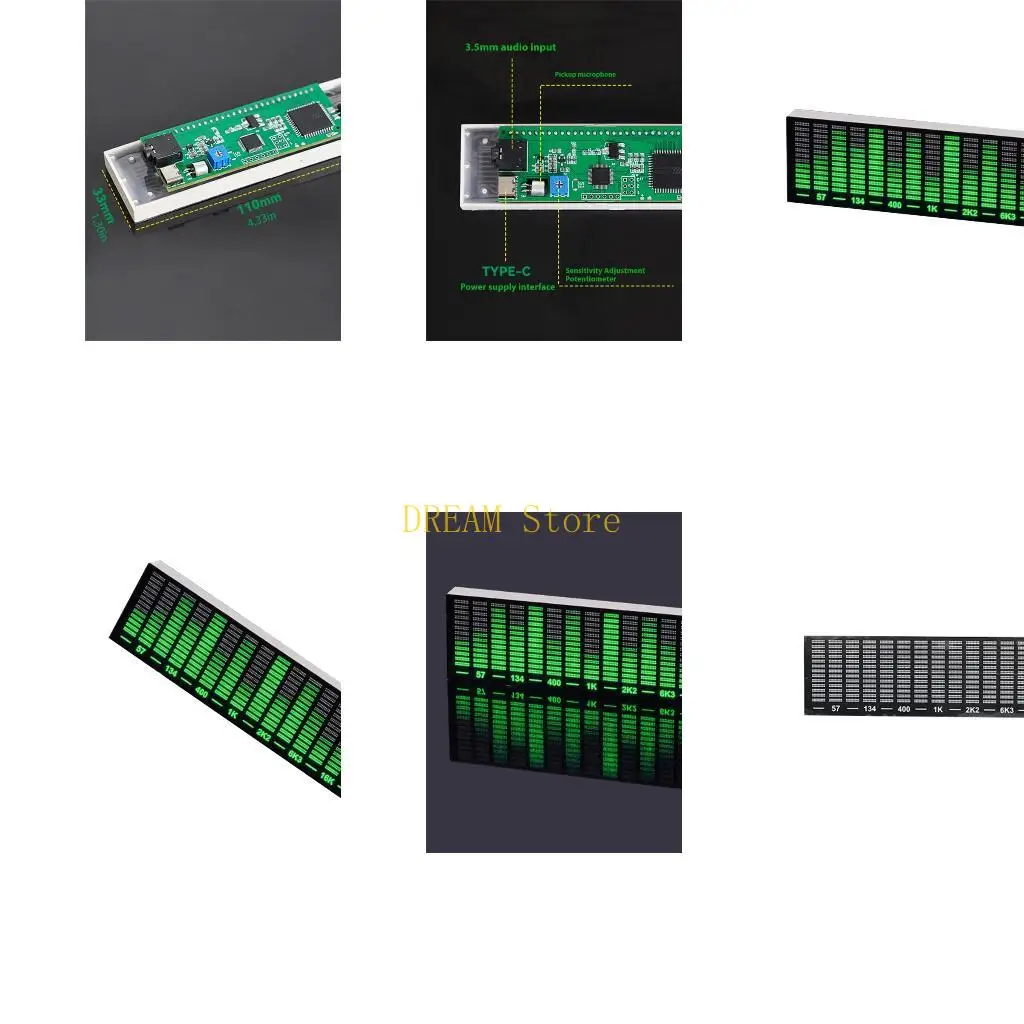 

Music Reactive Pickup Rhythm Light With Auto Color Changing LED Music Spectrum Wide Viewing Lamps best sale