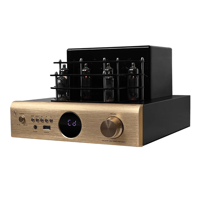 

Stereo HIFI Hybrid Integrated 100Wx2 Home Amplifier with 6pcs Vacuum Tube and Remote Control